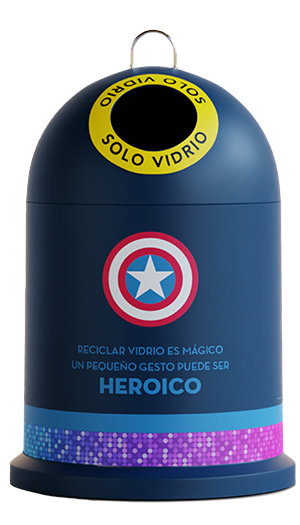Miniglú Disney Capitán América Ecovidrio